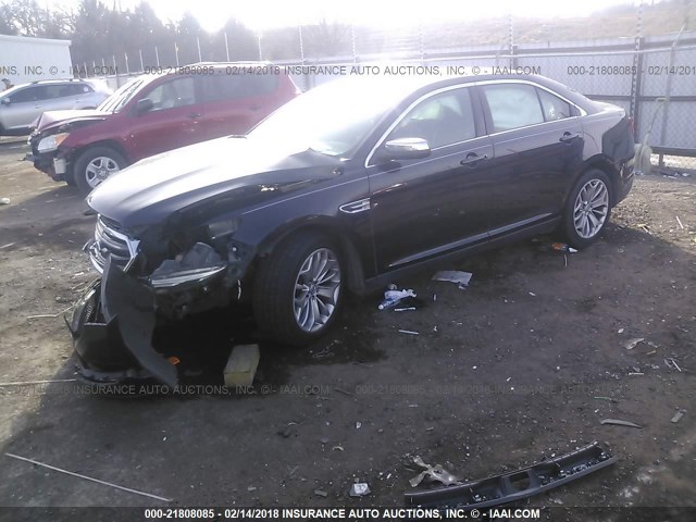 1FAHP2F81DG114924 - 2013 FORD TAURUS LIMITED BLACK photo 2