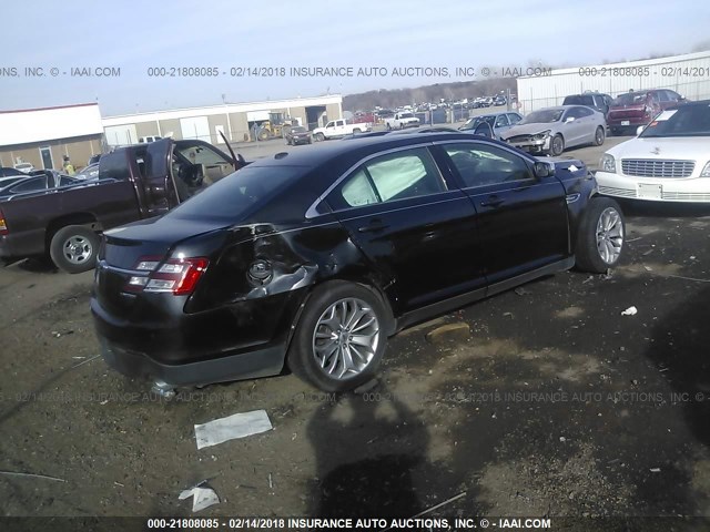 1FAHP2F81DG114924 - 2013 FORD TAURUS LIMITED BLACK photo 4