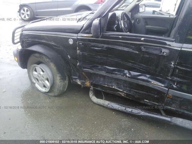 1J4GL48K87W544461 - 2007 JEEP LIBERTY SPORT 黑色 照片 6