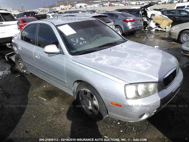 KMHDN45D21U056355 - 2001 HYUNDAI ELANTRA GLS/GT GRAY photo 1