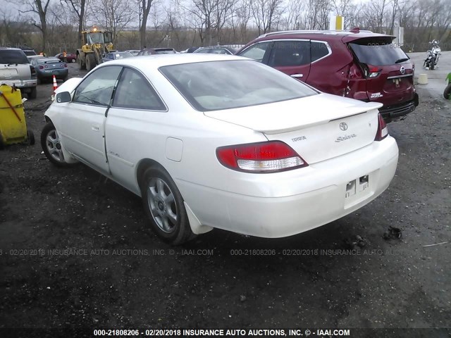 2T1CF22P3XC173884 - 1999 TOYOTA CAMRY SOLARA SE/SLE WHITE photo 3