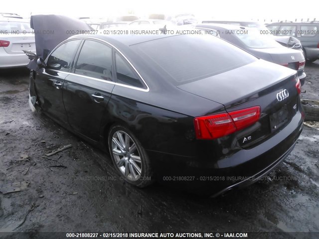 WAUHGAFC7EN096688 - 2014 AUDI A6 PRESTIGE BLACK photo 3