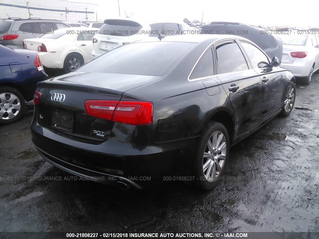 WAUHGAFC7EN096688 - 2014 AUDI A6 PRESTIGE შავი ფოტო 4