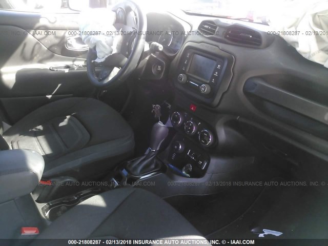 ZACCJBBT5GPD01705 - 2016 JEEP RENEGADE LATITUDE GRAY photo 5