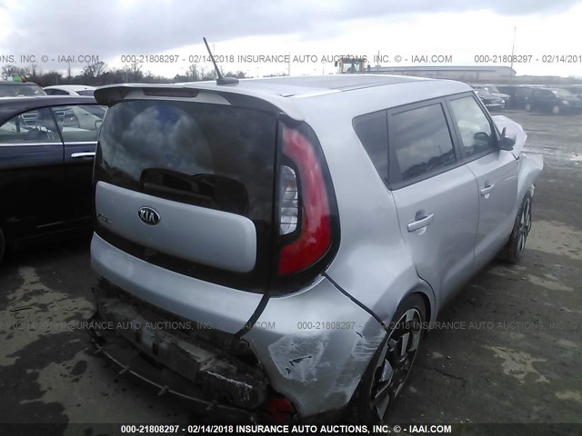 KNDJX3A5XF7771206 - 2015 KIA SOUL ! SILVER photo 4