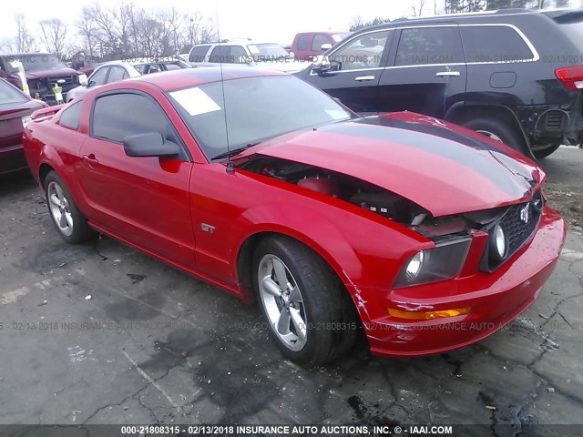 1ZVFT82HX65225036 - 2006 FORD MUSTANG GT RED photo 1