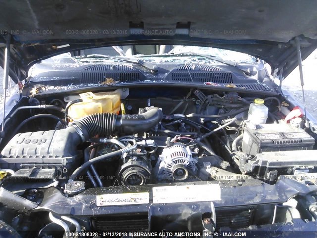 1J4GL48K27W665843 - 2007 JEEP LIBERTY SPORT Tünd mavi foto 10