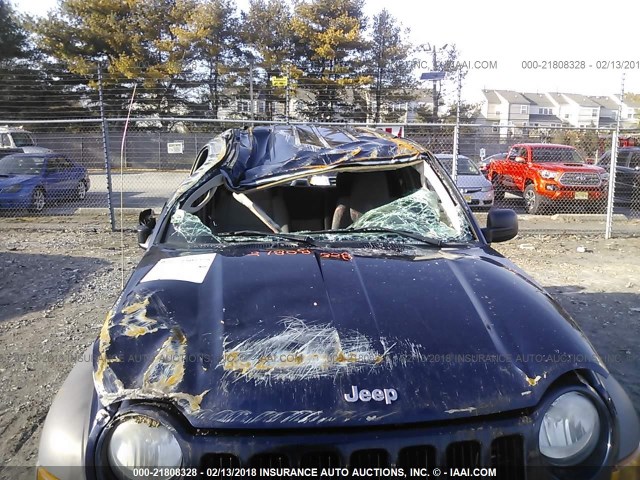 1J4GL48K27W665843 - 2007 JEEP LIBERTY SPORT Tünd mavi foto 6