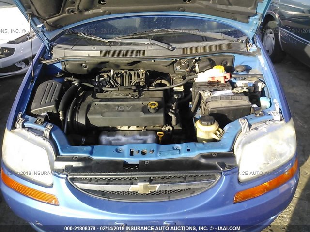 KL1TD66618B188230 - 2008 CHEVROLET AVEO LS 蓝色 照片 10