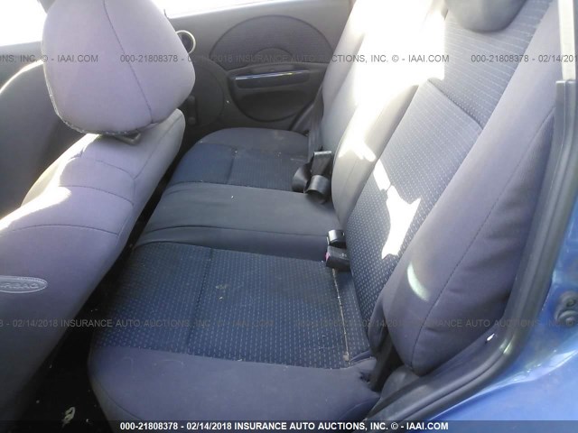 KL1TD66618B188230 - 2008 CHEVROLET AVEO LS 蓝色 照片 8