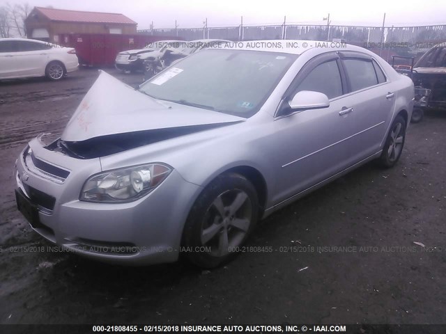 1G1ZC5EU1CF126594 - 2012 CHEVROLET MALIBU 1LT 银色 照片 2