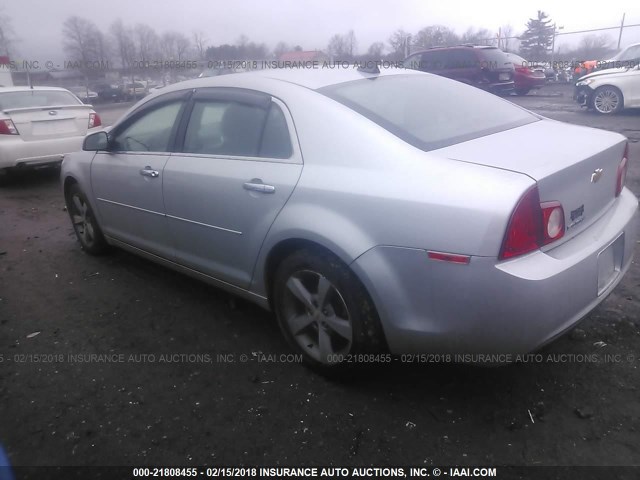 1G1ZC5EU1CF126594 - 2012 CHEVROLET MALIBU 1LT 银色 照片 3