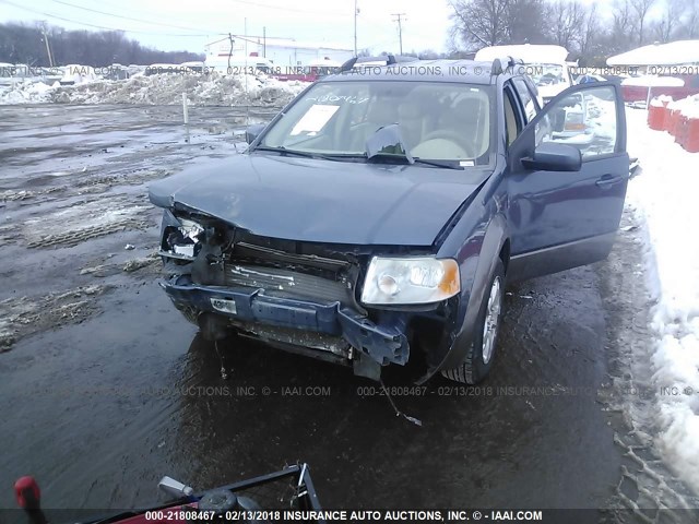 1FMDK05175GA51681 - 2005 FORD FREESTYLE SEL BLUE photo 2