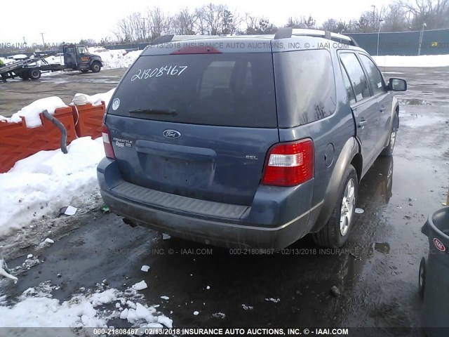 1FMDK05175GA51681 - 2005 FORD FREESTYLE SEL BLUE photo 4