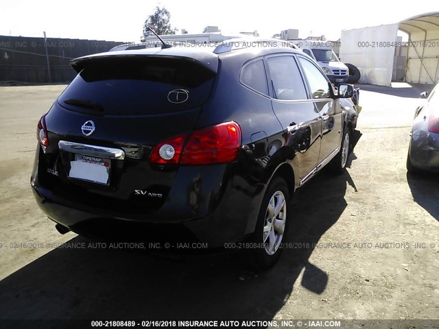 JN8AS5MV2BW679209 - 2011 NISSAN ROGUE S/SV/KROM BLACK photo 4