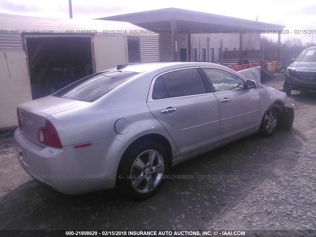 1G1ZD5EU5CF380256 - 2012 CHEVROLET MALIBU 2LT SILVER photo 4