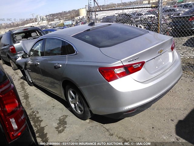 1G1ZB5ST7GF257484 - 2016 CHEVROLET MALIBU LS ვერცხლისფერი ფოტო 3