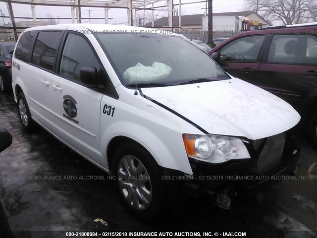 2C4RDGBG7HR665008 - 2017 DODGE GRAND CARAVAN SE WHITE photo 1