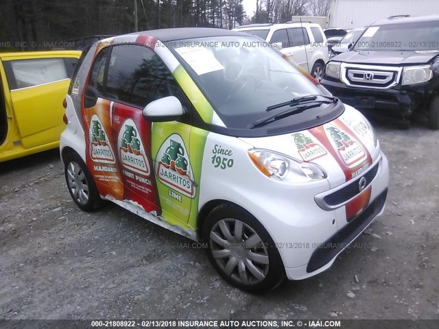 WMEEJ3BA0FK809863 - 2015 SMART FORTWO PURE/PASSION WHITE photo 1