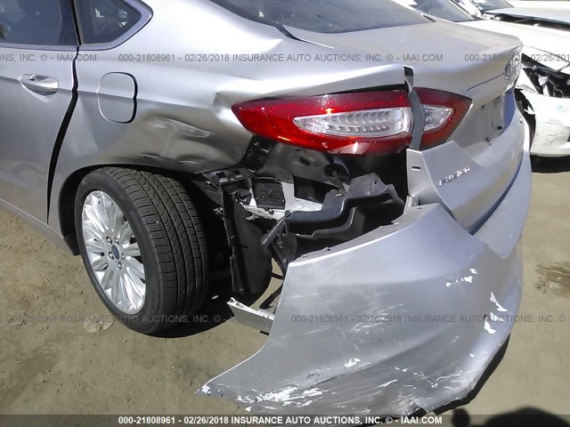 3FA6P0LU3FR161073 - 2015 FORD FUSION SE HYBRID SILVER photo 6