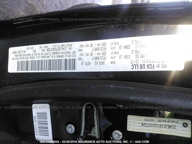 1C4NJDEB7GD637328 - 2016 JEEP COMPASS LATITUDE 白色 照片 9