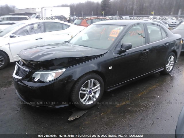 YS3FA4CY3B1305403 - 2011 SAAB 9-3 2.0T BLACK photo 2