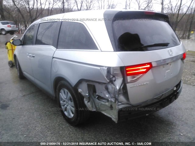 5FNRL5H67FB114978 - 2015 HONDA ODYSSEY EXL ვერცხლისფერი ფოტო 3