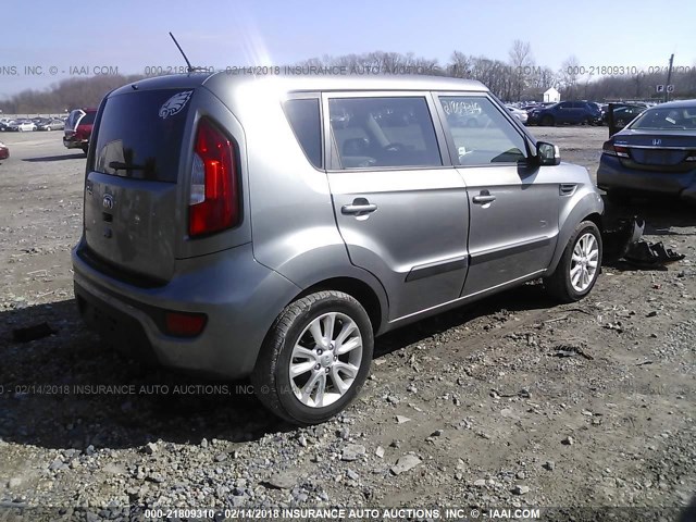 KNDJT2A66D7632511 - 2013 KIA SOUL +/!/SPORT GRAY photo 4