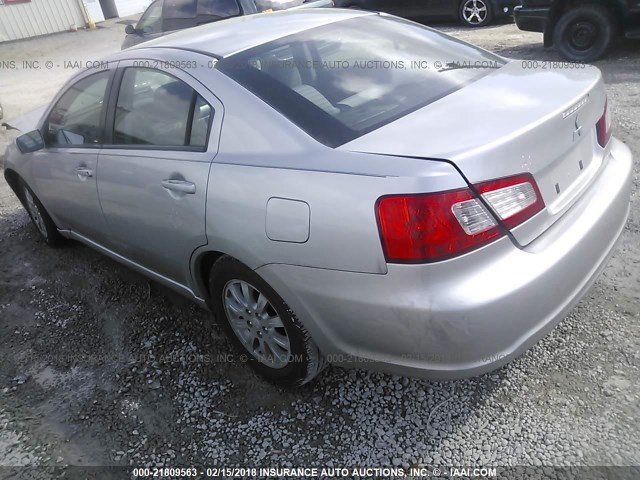 4A32B2FF4BE011001 - 2011 MITSUBISHI GALANT FE SILVER photo 3