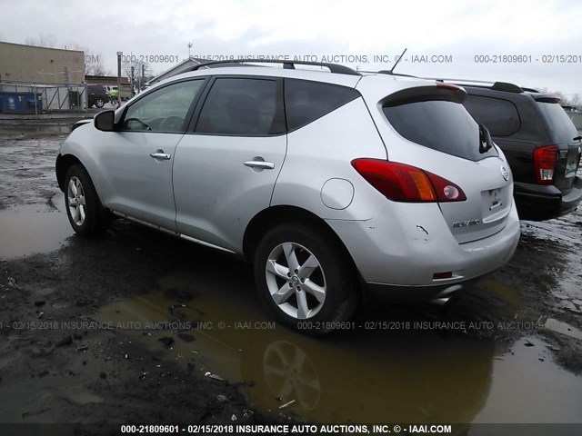 JN8AZ1MW1AW105230 - 2010 NISSAN MURANO S/SL/LE SILVER photo 3