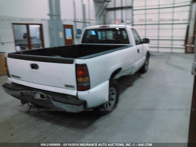 1GTEC14V85Z900625 - 2005 GMC NEW SIERRA C1500 WHITE photo 4