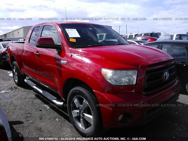 5TFRY5F11AX081192 - 2010 TOYOTA TUNDRA DOUBLE CAB SR5 RED photo 1