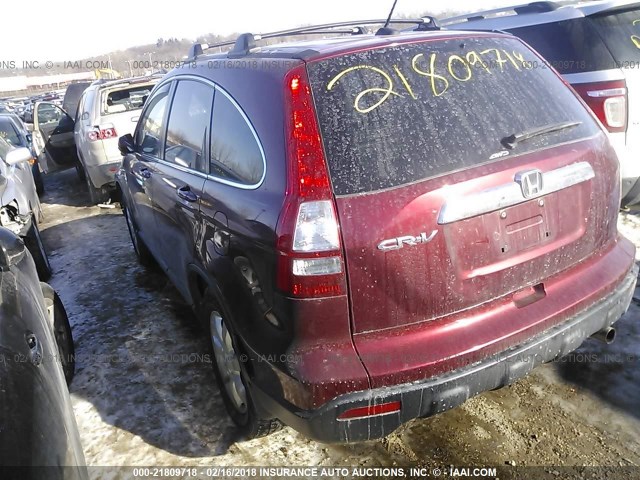 5J6RE48748L037154 - 2008 HONDA CR-V EXL RED photo 3