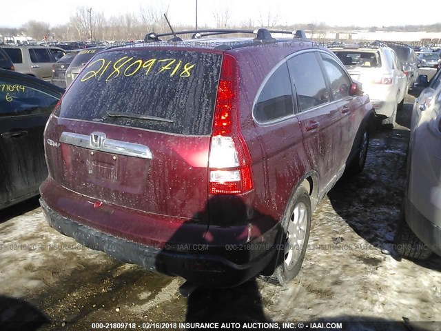 5J6RE48748L037154 - 2008 HONDA CR-V EXL RED photo 4