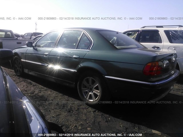 WBAGF8329VDL46957 - 1997 BMW 740 I AUTOMATIC GREEN photo 3