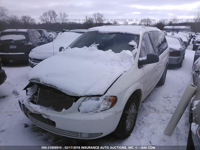 2C8GP64L32R506009 - 2002 CHRYSLER TOWN & COUNTRY LIMITED WHITE photo 2