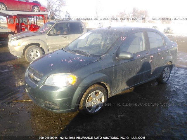 KL1TD5DE6AB135405 - 2010 CHEVROLET AVEO LS/LT 蓝色 照片 2