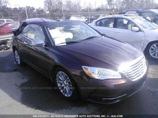 1C3BCBFG4DN501051 - 2013 CHRYSLER 200 LIMITED RED photo 1