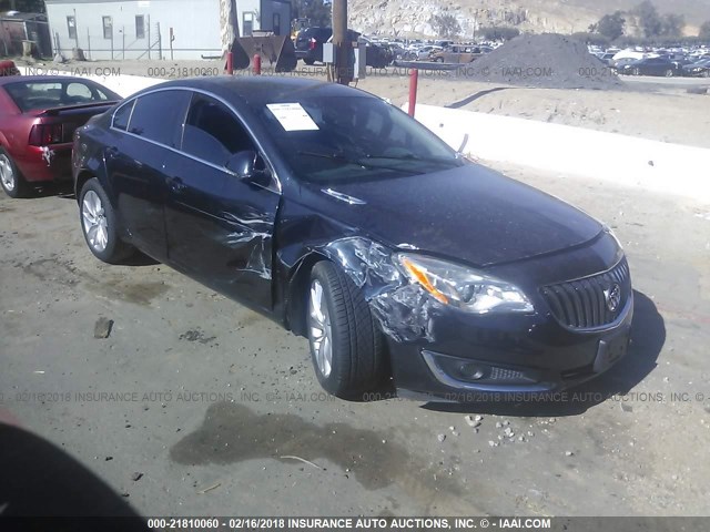 2G4GK5EX7E9284845 - 2014 BUICK REGAL BLACK photo 1