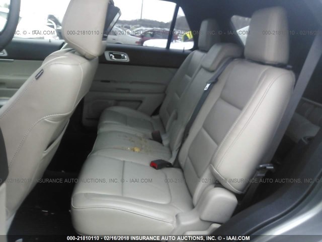 1FMHK7D83CGA90399 - 2012 FORD EXPLORER XLT GRAY photo 8