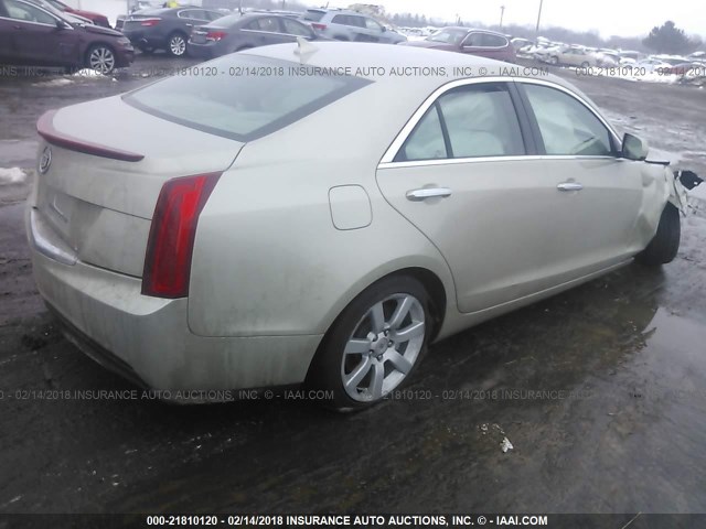 1G6AA5RAXE0111059 - 2014 CADILLAC ATS TAN photo 4