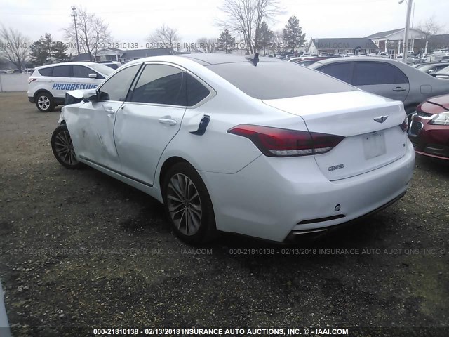 KMHGN4JE6FU025080 - 2015 HYUNDAI GENESIS 3.8L WHITE photo 3