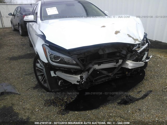 KMHGN4JE6FU025080 - 2015 HYUNDAI GENESIS 3.8L WHITE photo 6