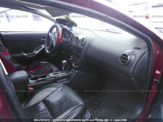 1G2ZM577684132085 - 2008 PONTIAC G6 GXP RED photo 5