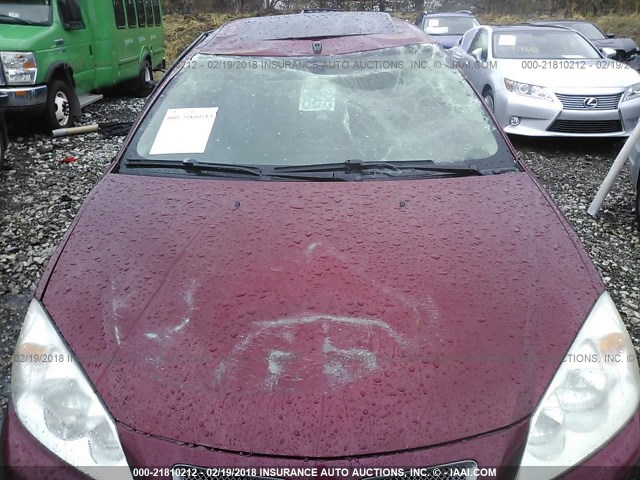 1G2ZM577684132085 - 2008 PONTIAC G6 GXP RED photo 6