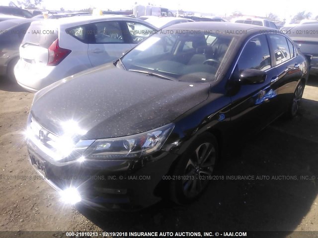 1HGCR2F59FA272553 - 2015 HONDA ACCORD SPORT 黑色 照片 2