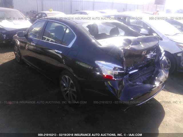 1HGCR2F59FA272553 - 2015 HONDA ACCORD SPORT BLACK photo 3