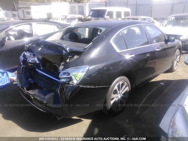 1HGCR2F59FA272553 - 2015 HONDA ACCORD SPORT 黑色 照片 4