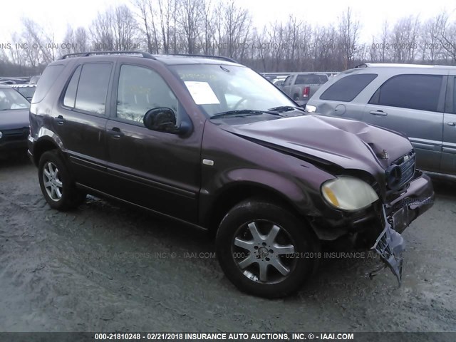 4JGAB72E01A241208 - 2001 MERCEDES-BENZ ML 430 ბურგუნდია ფოტო 1