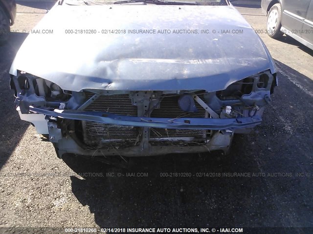 3N1CB51D82L580290 - 2002 NISSAN SENTRA XE/GXE BLUE photo 6